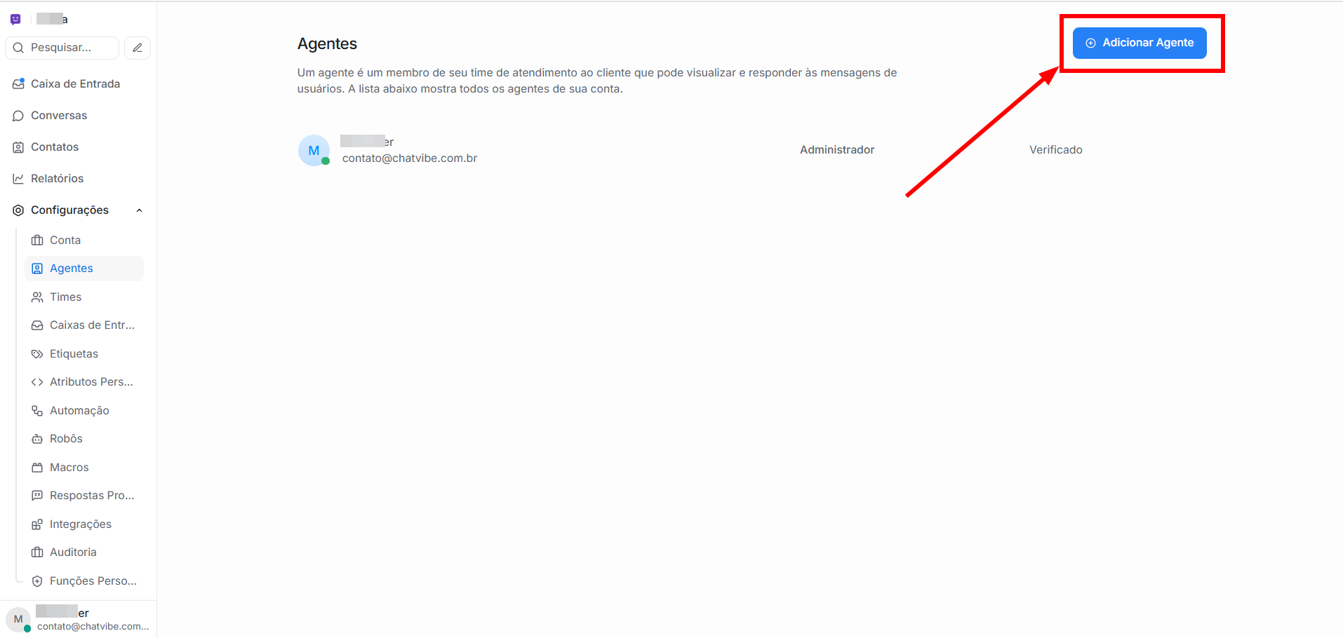 Adicionar Agente